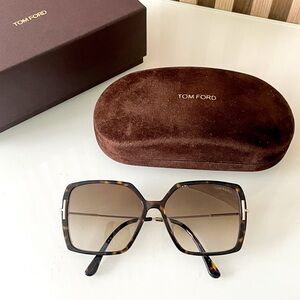 Tom Ford Women's Joanna Butterfly Sunglasses - Brown Gradient Lenses